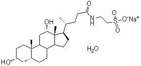 CAS # 110026-03-4, Sodium taurodeoxycholate monohydrate, Taurodeoxycholic acid sodium salt monohydrate
