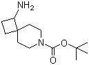 structure of CAS# 1100748-84-2, 1-氨基-7-氮杂螺[3.5]壬烷-7-羧酸叔丁酯
