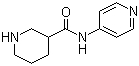 CAS # 110105-42-5, N-(Pyridin-4-yl)piperidine-3-carboxamide, Piperidine-3-carboxylic acid pyridin-4-ylamide