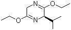 structure of CAS# 110117-71-0, (R)-2,5-二氢-3,6-二乙氧基-2-异丙基吡嗪