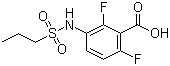 structure of CAS# 1103234-56-5, 2,6-Difluoro-3-(propylsulfonamido)benzoic acid