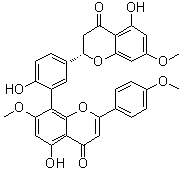 structure of CAS# 110382-42-8, 罗汉松黄烷酮