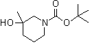 structure of CAS# 1104083-27-3, 3-羟基-3-甲基哌啶-1-羧酸叔丁酯