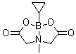 structure of CAS# 1104637-36-6, 环丙基[N-羧甲基-N-甲基甘氨酸]硼