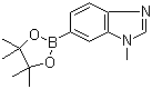 structure of CAS# 1107627-01-9, 1-Methyl-1H-benzimidazole-6-boronic acid pinacol ester