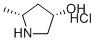 (3S,5R)-5-methylpyrrolidin-3-ol hydrochloride molecular structure (CAS 1107658-78-5)