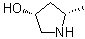 structure of CAS# 1108234-23-6, (3R,5S)-5-甲基吡咯烷-3-醇