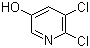structure of CAS# 110860-92-9, 2,3-二氯-5-羟基吡啶