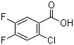 CAS 登录号：110877-64-0, 2-氯-4,5-二氟苯甲酸