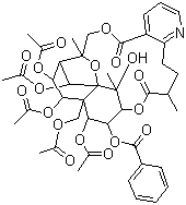 structure of CAS# 11088-09-8, 雷公藤次碱