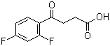structure of CAS# 110931-77-6, 4-(2,4-Difluorophenyl)-4-oxobutanoic acid