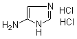 structure of CAS# 111005-19-7, 1H-咪唑-5-胺盐酸盐