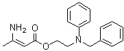 structure of CAS# 111011-79-1, 3-氨基-2-丁烯酸 2-[苯基(苯基甲基)氨基]乙基酯