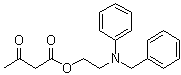 CAS 登录号：111011-83-7, 3-氧代丁酸 2-[苯基(苄基)氨基]乙基酯