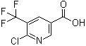 structure of CAS# 1110782-41-6, 6-氯-5-(三氟甲基)-3-吡啶羧酸