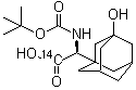 CAS # 1110783-95-3, (alphaS)-alpha-[[(1,1-dimethylethoxy)carbonyl]amino]-3-hydroxy-Tricyclo[3.3.1.1(3,7)]decane-1-acetic-carboxy-<sup>14</sup>C acid