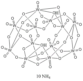 structure of CAS# 11120-25-5, 仲钨酸铵