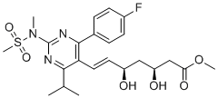 structure of CAS# 1112048-62-0, 罗舒伐他汀(3S,5R)-异构体甲基酯