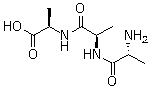 CAS # 1114-94-9, D-Alanyl-D-alanyl-D-alanine, NSC 97939, D-Ala-D-ala-D-ala,  N-(N-D-Alanyl-D-alanyl)alanine