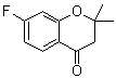structure of CAS# 111477-98-6, 7-Fluoro-2,3-dihydro-2,2-dimethyl-4H-1-benzopyran-4-one