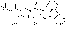structure of CAS# 111662-65-8, N-(9-芴甲氧羰基)-gamma-羧基-D-谷氨酸 gamma-二叔丁酯