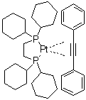 CAS 登录号：111848-25-0, [1,2-乙烷二基二[二环己基膦]][1,1'-(eta2-1,2-乙炔二基)二[苯]]铂