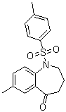 structure of CAS# 1118507-77-9, 1,2,3,4-四氢-7-甲基-1-[(4-甲基苯基)磺酰基]-5H-1-苯并氮杂卓-5-酮