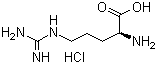 CAS # 1119-34-2, L-(+)-Arginine hydrochloride, L-Arginine hydrochloride, L-Arginine monohydrochloride, 2-Amino-5-guanidinovaleric acid monohydrochloride