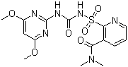 structure of CAS# 111991-09-4, 烟嘧磺隆