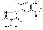 CAS # 111992-11-1, 2-(4-Bromo-2-fluoro-5-nitrophenyl)-4-(difluoromethyl)-2,4-dihydro-5-methyl-3H-1,2,4-triazol-3-one