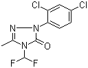 CAS 登录号：111992-16-6, 2-(2,4-二氯苯基)-4-(二氟甲基)-2,4-二氢-5-甲基-3H-1,2,4-三唑-3-酮