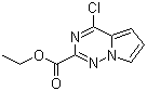 structure of CAS# 1120214-92-7, 4-Chloropyrrolo[2,1-f][1,2,4]triazine-2-carboxylic acid ethyl ester