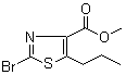 structure of CAS# 1120214-96-1, 2-溴-5-丙基-4-噻唑羧酸甲酯