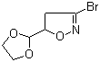 structure of CAS# 1120215-07-7, 3-溴-5-(1,3-二氧杂环戊-2-基)-4,5-二氢异噁唑