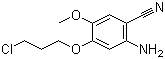 2-Amino-4-(3-chloropropoxy)-5-methoxybenzonitrile molecular structure (CAS 1122661-16-8)