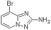 structure of CAS# 1124382-72-4, 8-溴-[1,2,4]三唑并[1,5-a]吡啶-2-胺