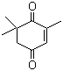 structure of CAS# 1125-21-9, 2,6,6-三甲基-2-环己烯-1,4-二酮