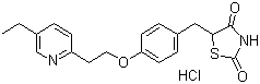 structure of CAS# 112529-15-4, 盐酸吡格列酮