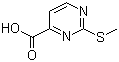 structure of CAS# 1126-44-9, 2-甲硫基-4-嘧啶甲酸