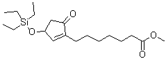 structure of CAS# 112713-92-5, 5-氧代-3-[(三乙基硅烷基)氧基]-1-环戊烯-1-庚酸甲酯