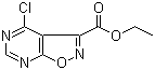 CAS # 1127366-79-3, 4-Chloroisoxazolo[5,4-d]pyrimidine-3-carboxylic acid ethyl ester