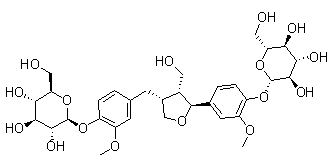 CAS # 112747-98-5, Clemastanin B, Lariciresinol 4,4'-bis-O-beta-D-glucopyranoside