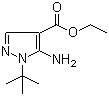 structure of CAS# 112779-14-3, 5-氨基-1-叔丁基-1H-吡唑-4-羧酸乙酯