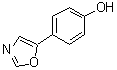 structure of CAS# 1128-71-8, 4-(恶唑-5-基)苯酚