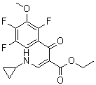 Ethyl 2-(2,4,5-trifluoro-3-methoxybenzoyl)-3-cyclopropylaminoacrylate molecular structure (CAS 112811-70-8)
