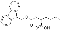 structure of CAS# 112883-42-8, N-[芴甲氧羰基]-N-甲基-L-正亮氨酸