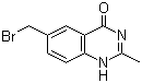 structure of CAS# 112888-43-4, 6-溴甲基-3,4-二氢-2-甲基-喹唑啉-4-酮