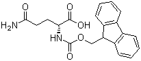 structure of CAS# 112898-00-7, N-[9H-芴-9-基甲氧羰基]-D-谷氨酰胺