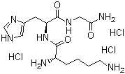 CAS 登录号：112898-17-6, L-赖氨酰-L-组氨酰甘氨酰胺三盐酸盐