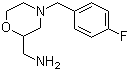structure of CAS# 112914-13-3, 2-氨甲基-4-(4-氟苄基)吗啉